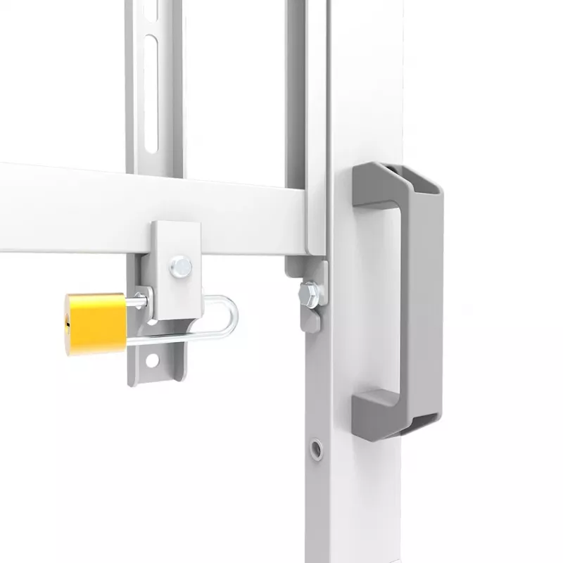 Neomounts FL50-575WH1 televizoriaus vežimėlis 65–115 colių – greitas montavimas – TÜV sertifikuotas