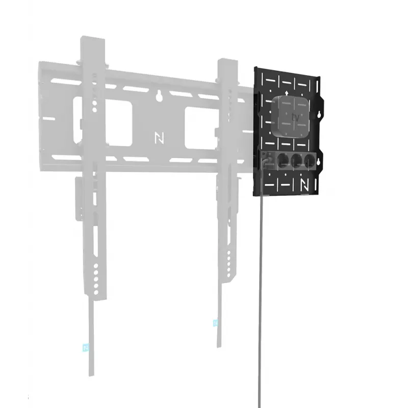 Neomounts AWL05-750BL AV technikos lentyna - universali, AV lentyna, sieninis montavimas, 10 kg, juoda, plienas, 204 mm