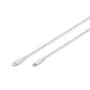 Digitus Lightning silikoninis USB-C – Lightning laidas 1m baltas 60W 3A