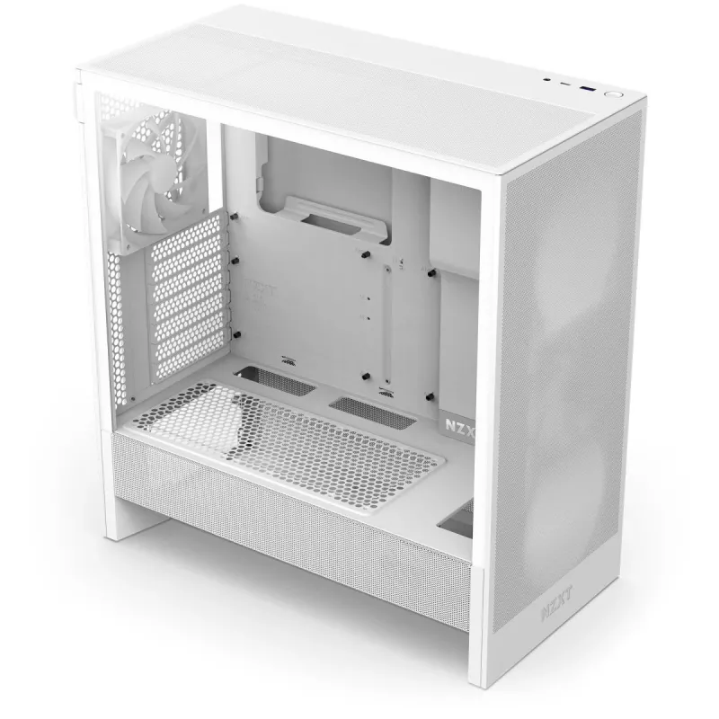NZXT H7 Flow 2024 Mid Tower ATX baltas korpusas