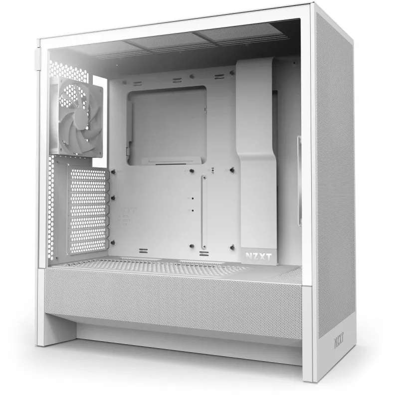 NZXT H7 Flow 2024 Mid Tower ATX baltas korpusas