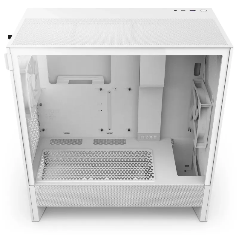 NZXT H7 Flow 2024 Mid Tower ATX baltas korpusas