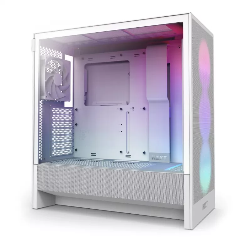 NZXT H5 Flow RGB 2024 Midi Tower dėžė, balta