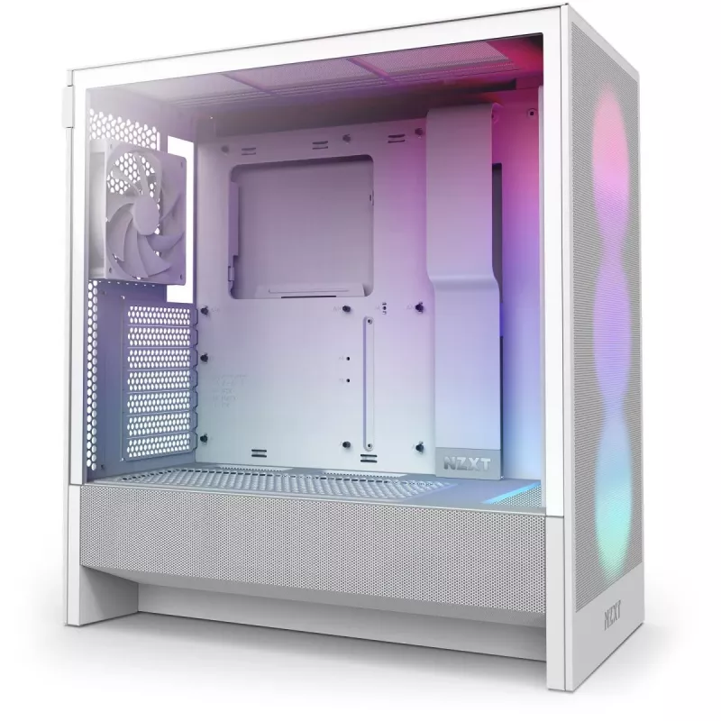 NZXT H5 Flow RGB 2024 Midi Tower dėžė, balta