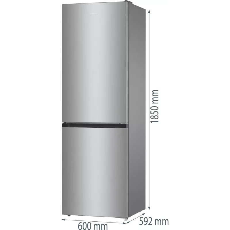 Gorenje NRK61CS2XL4 Laisvai pastatomas šaldytuvas-šaldiklis 300 L Pilka