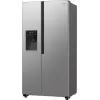 Šaldytuvas šaldiklis Gorenje Side by Side NRR9185ESXL BK065B, Laisvai pastatomas, Amerikietiškos durys, Pilka, LED, Plienas, Stiklas
