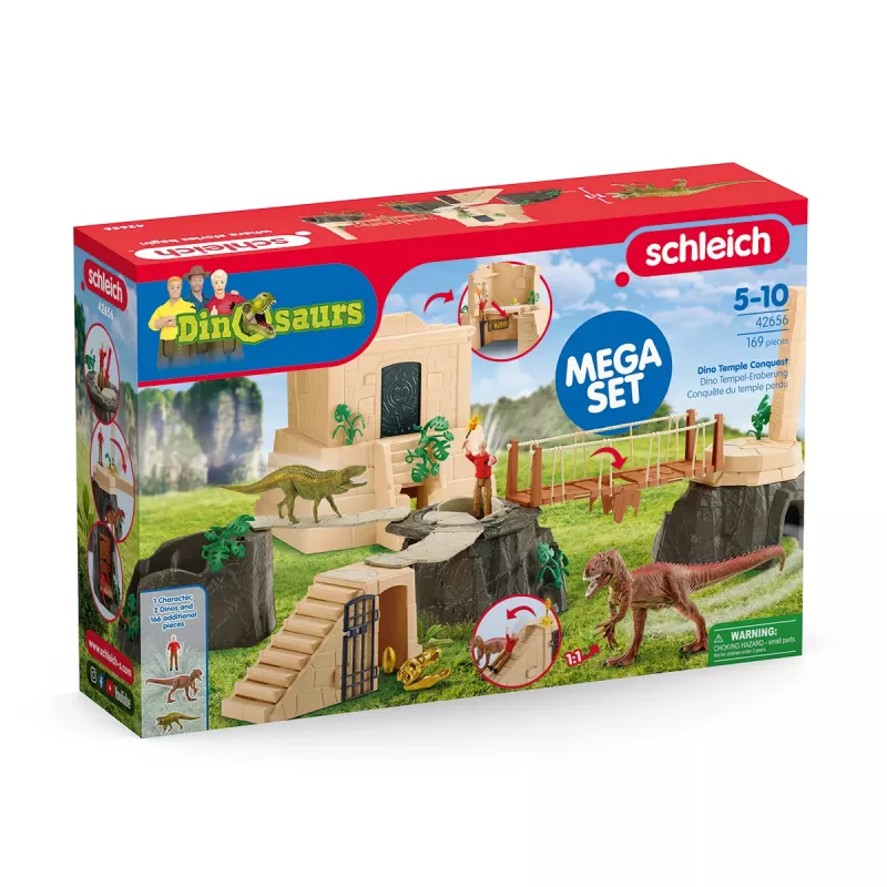 Action/Adventure Schleich Dinozaurų šventyklos užkariavimo mega rinkinys Įvairiaspalvis