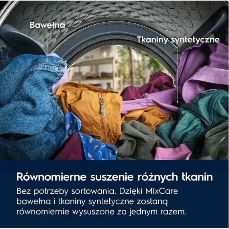 Džiovinimo mašina Electrolux EW7DX385AP, šilumos siurblys, 8 kg, A+++, balta, inverterinis variklis, LED