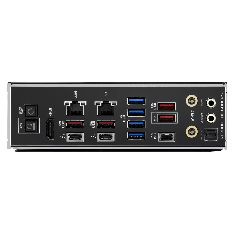 Motininė plokštė ASUS ROG MAXIMUS Z890 HERO — Intel Z890, LGA 1851, ATX, DDR5, 4 DIMM, 6x M.2, Wi‑Fi 7, 2.5Gb LAN