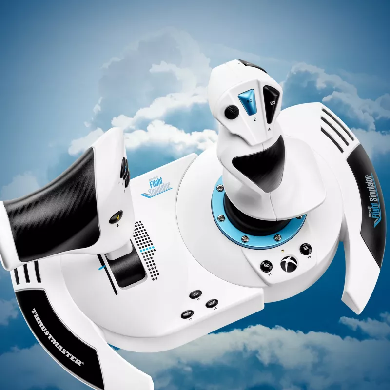 Vairasvirtė Thrustmaster T.Flight Hotas One Microsoft Flight Simulator Edition USB Juoda Balta