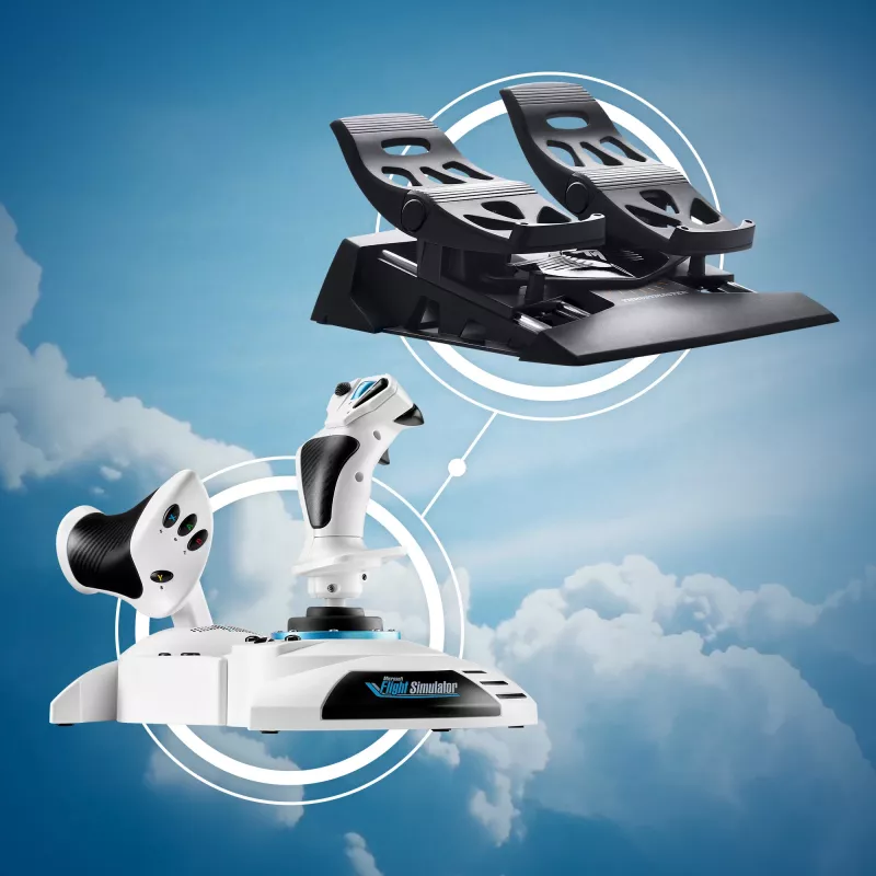 Vairasvirtė Thrustmaster T.Flight Hotas One Microsoft Flight Simulator Edition USB Juoda Balta