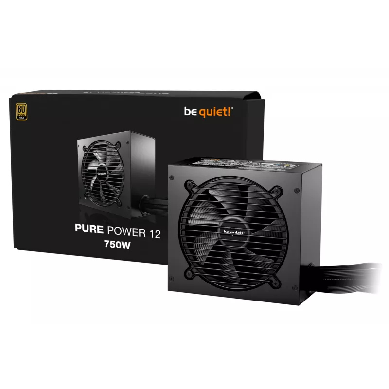 be quiet PURE POWER 12 750W maitinimo blokas 20+4 pin ATX ATX Juodas
