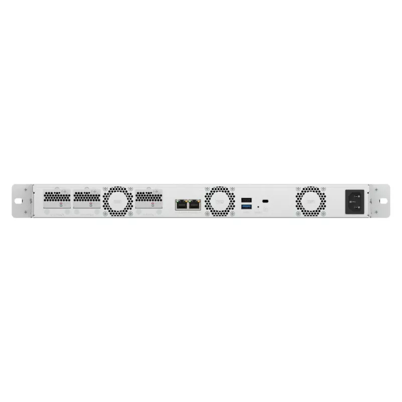 QNAP TS-h765eU NAS Rack (1U) Intel Atom 8 GB DDR5 QuTS hero juoda, pilka