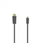 Hama 00205016 HDMI laidas 1,5 m HDMI A tipo (standartinis) HDMI D tipo (Micro) juodas