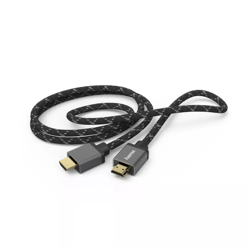 HDMI kabelis Hama 00205240 3 m HDMI A tipas (Standartinis) Juoda, Pilka