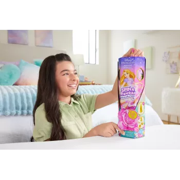 Disney Princess Spin & Reveal Rapunzel mados lėlė su 11 staigmenų