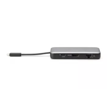 DIGITUS USB-C kelioninė dokų stotelė, 7 prievadų - HDMI / 2x USB-A 3.2 Gen 1 / GbE / SD / MicroSD - 100W USB-C Power Delivery