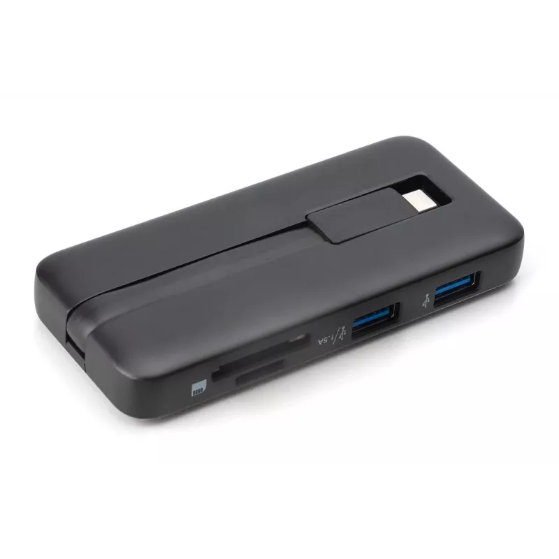 DIGITUS USB-C kelioninė dokų stotelė, 7 prievadų - HDMI / 2x USB-A 3.2 Gen 1 / GbE / SD / MicroSD - 100W USB-C Power Delivery