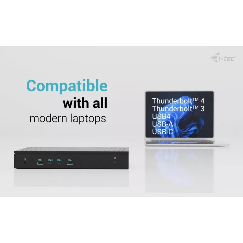 i-tec Universal 5x 4K/60Hz dokų stotelė su 100 W įkrovimu