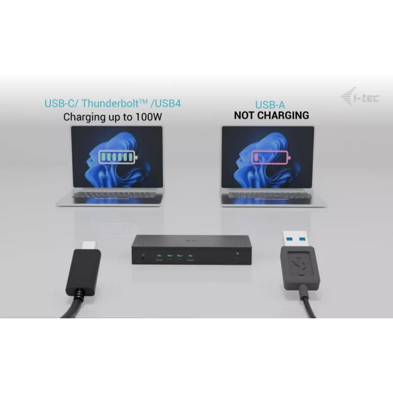 i-tec Universal 5x 4K/60Hz dokų stotelė su 100 W įkrovimu