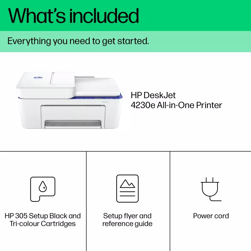 HP DeskJet 4230e Belaidis Daugiafunkcis Spausdintuvas, Kopijuoklis, Skaneris