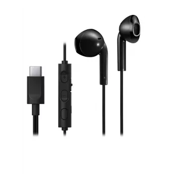 JVC Type C In Ear Wired Black laidinės ausinės, USB-C, juodos