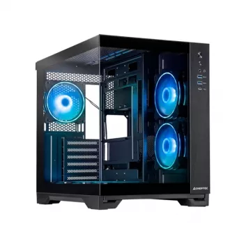 Chieftec Visio GM-30B-TG-OP juodas Cube korpusas su grūdintu stiklu x2