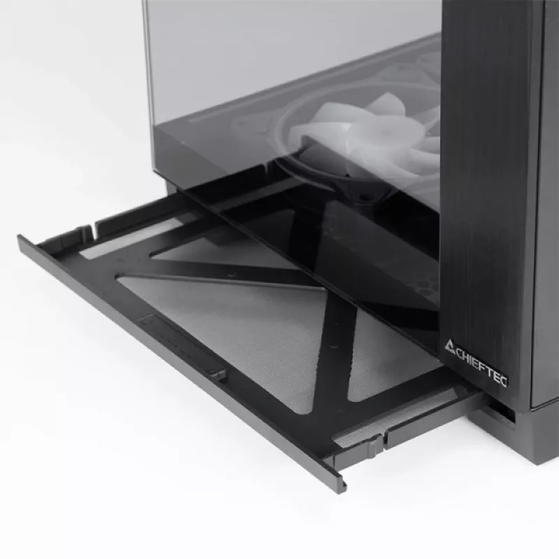 Chieftec Visio GM-30B-TG-OP juodas Cube korpusas su grūdintu stiklu x2