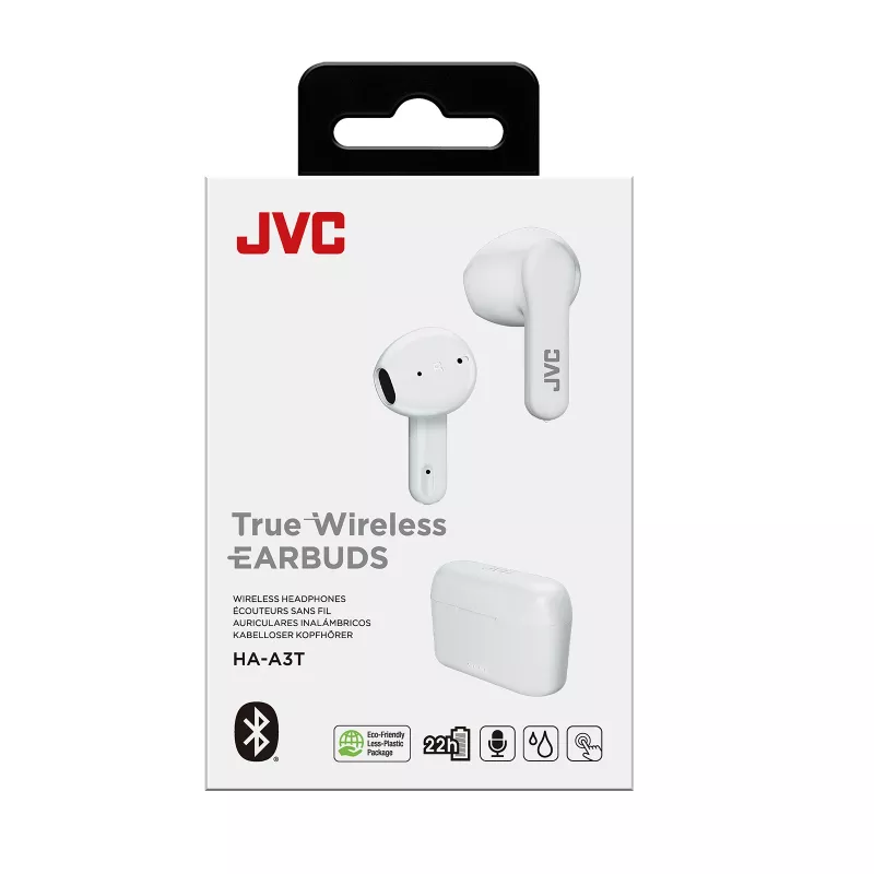 JVC HA-A3T TWS Stix White belaidės ausinės