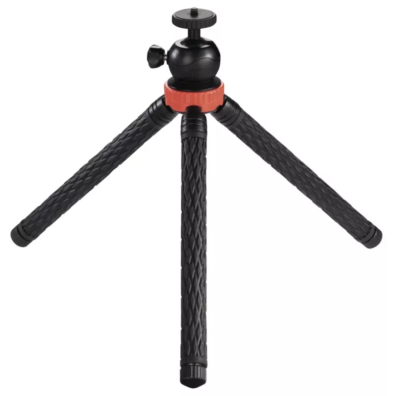 Hama Traveller Pro trikojis išmaniesiems telefonams / veiksmo kameroms 3 kojos Juoda, Raudona