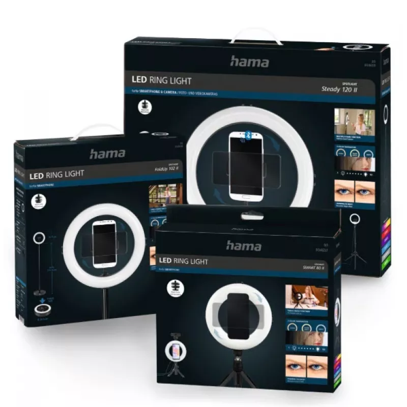 Hama SpotLight Smart 80 II LED žiedinis apšvietimas 96 šviesos diodai
