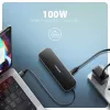 Axagon HMC-6GLN USB 5Gbps 6-in-1 stotelė, 2x USB-A, USB-C, HDMI 4k/60Hz, RJ-45, PD 100W, USB-C laidas