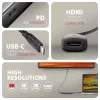 Adapteris Axagon RVC-HI8KPD, USB-C → HDMI 2.1, 8K/60Hz, 4K/144Hz, HDR10+, PD100W