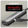 Adapteris Axagon RVC-HI8KPD, USB-C → HDMI 2.1, 8K/60Hz, 4K/144Hz, HDR10+, PD100W