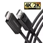 Aktyvus DisplayPort -> HDMI 2.0b kabelis Axagon RVD-HI20C2, 1,8 m, 4K/60 Hz