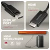 Aktyvus DisplayPort -> HDMI 2.0b kabelis Axagon RVD-HI20C2, 1,8 m, 4K/60 Hz