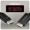 Aktyvus DisplayPort -> HDMI 2.0b kabelis Axagon RVD-HI20C2, 1,8 m, 4K/60 Hz