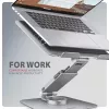 Axagon STND-LR aliumininis stovas su 360° sukimu nešiojamiesiems kompiuteriams 10''–17,3''