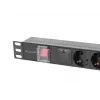 Lanberg PDU-06F-0200-BK 6x Schuko lizdai 1U juodas