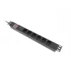 Lanberg PDU-06F-0200-BK 6x Schuko lizdai 1U juodas