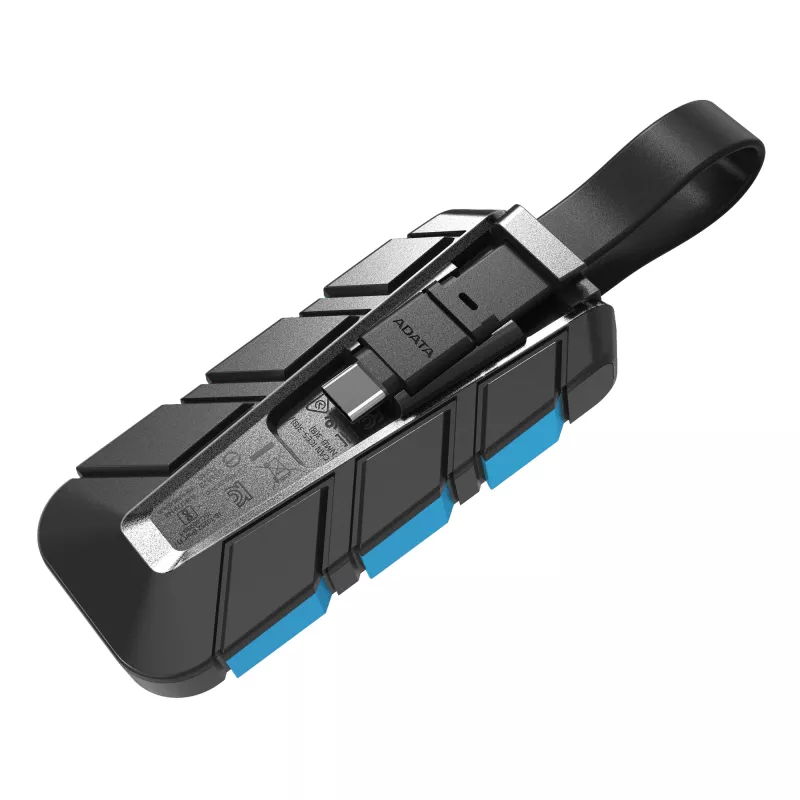 ADATA SC740 1 TB USB Type-C 3.2 Gen 2 (3.1 Gen 2) juoda, mėlyna