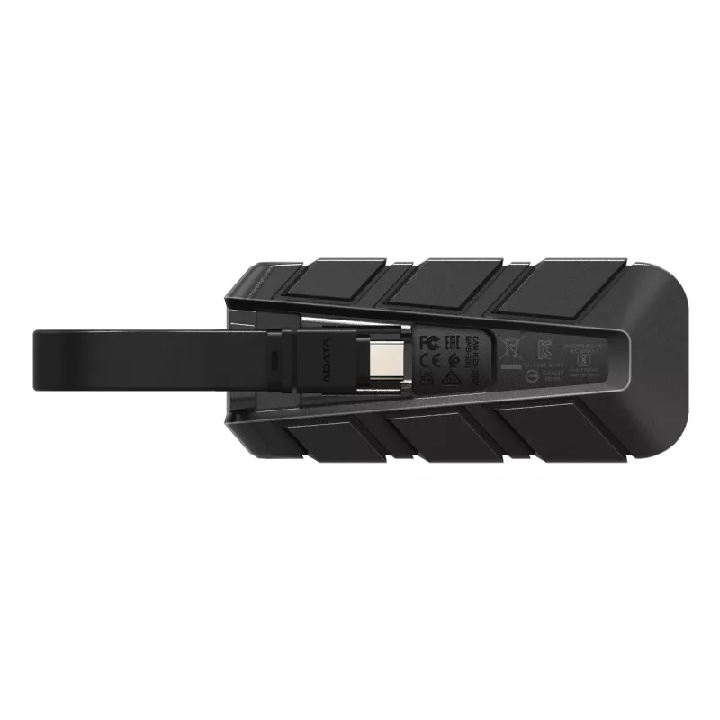 ADATA išorinis SSD SC740 2TB Plug&Go mėlyna 1050/1000 MIL.STD USB Type-C 3.2 Gen 2 (3.1 Gen 2) juoda, mėlyna