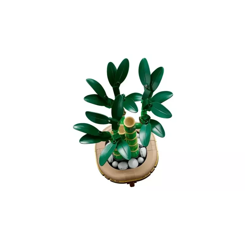 Dekoratyvinis LEGO Icons augalo modelis — LEGO 10344 Lucky Bamboo botaninė kolekcija, 325 dalių, 290 mm aukštis