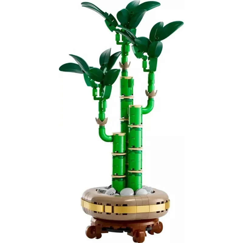 Dekoratyvinis LEGO Icons augalo modelis — LEGO 10344 Lucky Bamboo botaninė kolekcija, 325 dalių, 290 mm aukštis