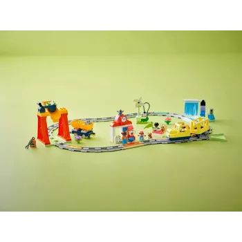 Traukinio rinkinys LEGO DUPLO 10428 Didysis interaktyvus bendruomenės traukinys