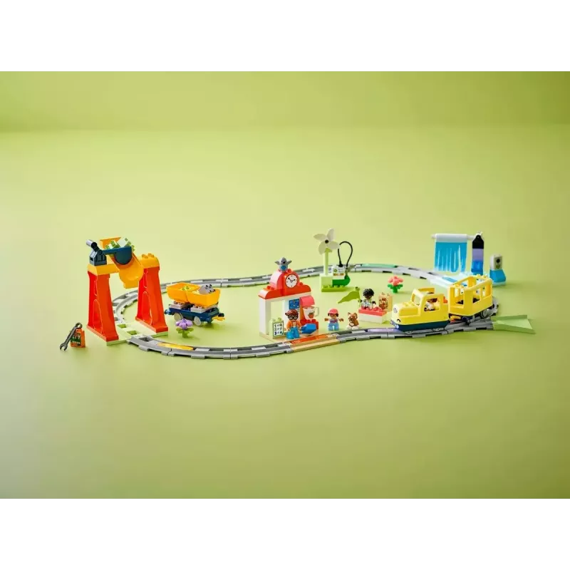Traukinio rinkinys LEGO DUPLO 10428 Didysis interaktyvus bendruomenės traukinys