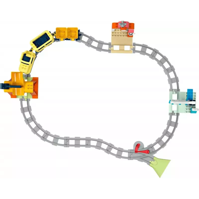 Traukinio rinkinys LEGO DUPLO 10428 Didysis interaktyvus bendruomenės traukinys