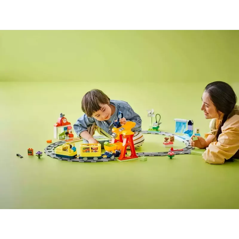Traukinio rinkinys LEGO DUPLO 10428 Didysis interaktyvus bendruomenės traukinys