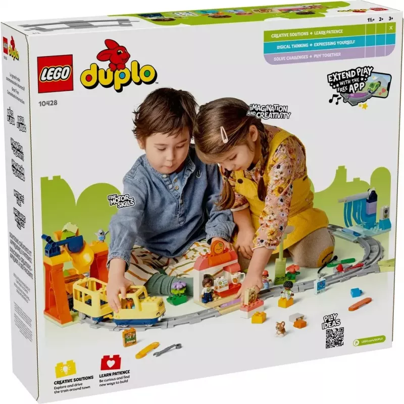 Traukinio rinkinys LEGO DUPLO 10428 Didysis interaktyvus bendruomenės traukinys