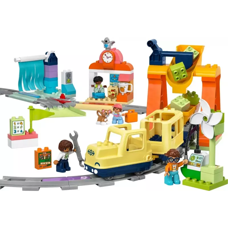 Traukinio rinkinys LEGO DUPLO 10428 Didysis interaktyvus bendruomenės traukinys
